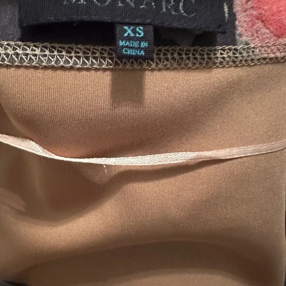 MONARC | Anthropology Faux Suede Floral Open Front Cardigan Size XS - Picture 6 of 9